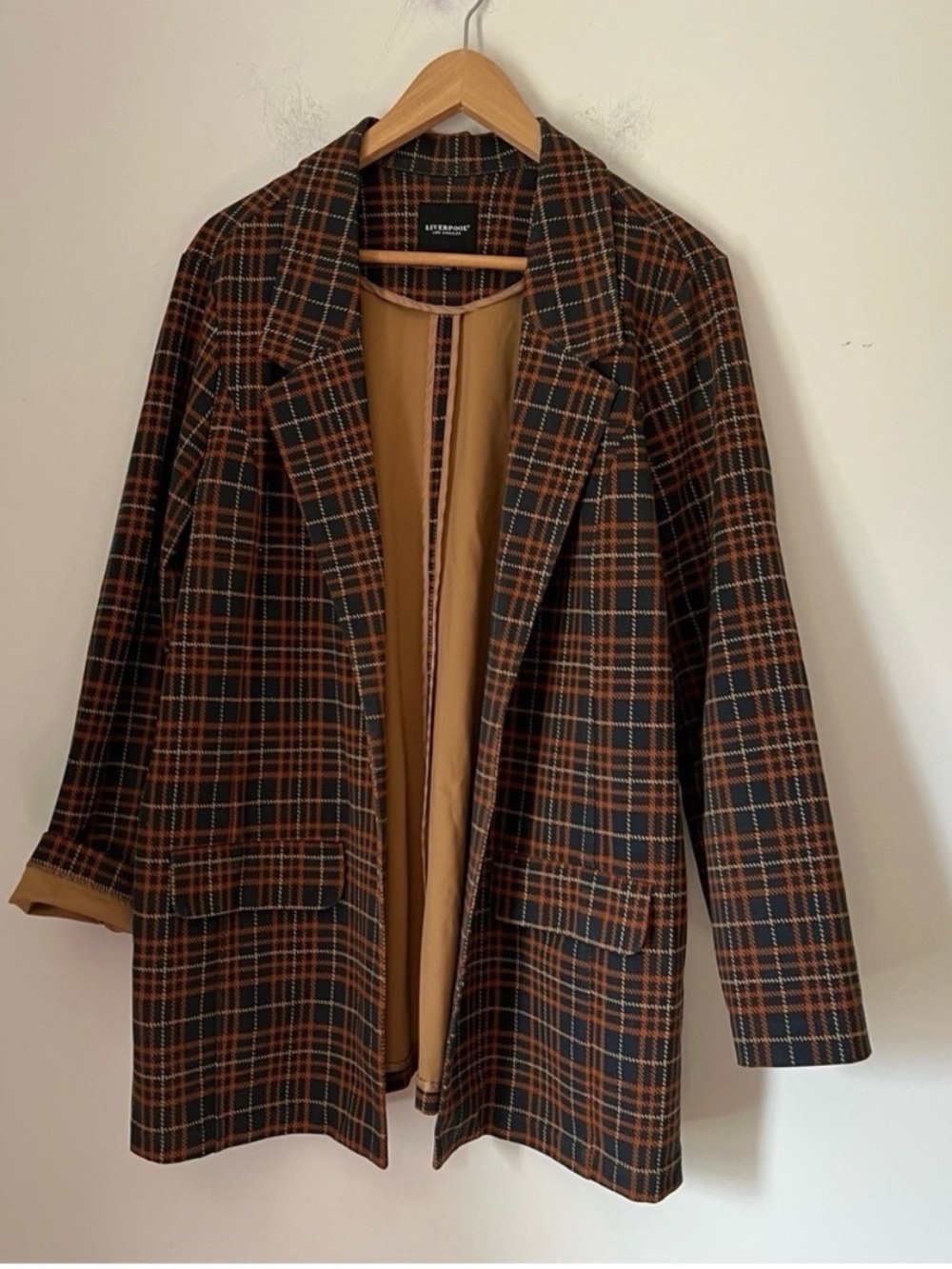 Liverpool LA Oversized Plaid Jacket